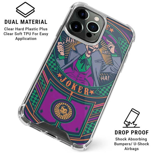 DC Comics The Joker Casino Chip iPhone 16 Pro Clear Case