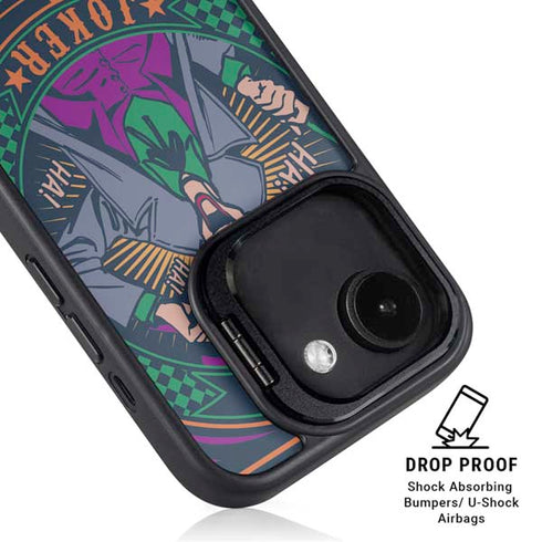 DC Comics The Joker Casino Chip iPhone 16e Kickstand Case