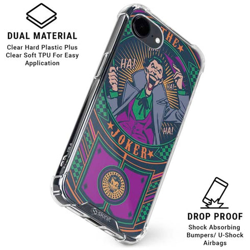 DC Comics The Joker Casino Chip iPhone 16e Clear Case