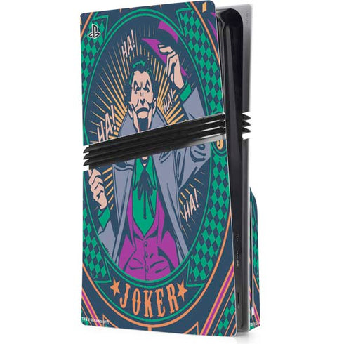 DC Comics The Joker Casino Chip PS5 Pro Disk Console Skin