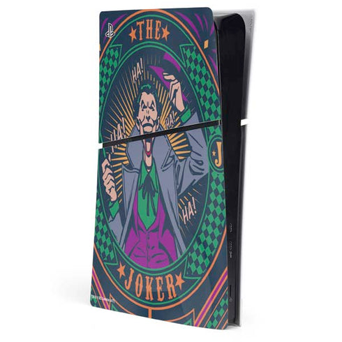 DC Comics The Joker Casino Chip PS5 Slim Digital Edition Console Skin