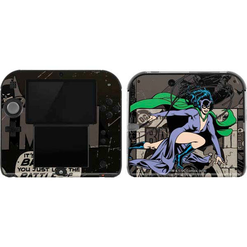DC Comics Catwoman Vintage Action Pose Pattern Nintendo Skins