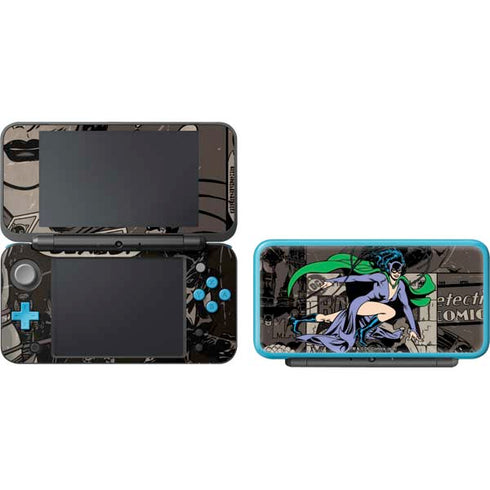 DC Comics Catwoman Vintage Action Pose Pattern Nintendo 2DS XL (2017) Skin