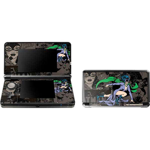 DC Comics Catwoman Vintage Action Pose Pattern Nintendo Skins