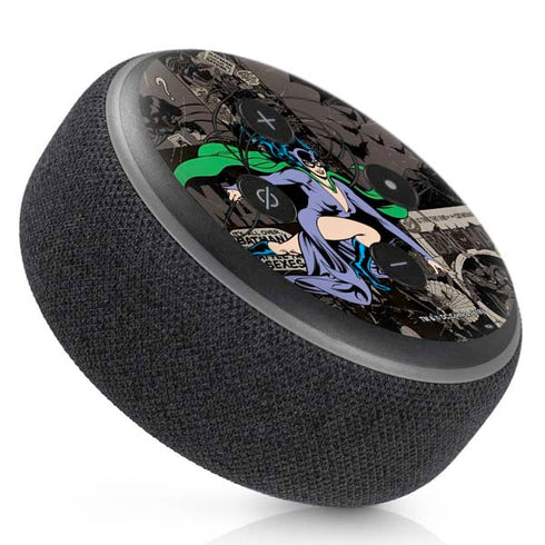 DC Comics Catwoman Vintage Action Pose Pattern Amazon Echo Dot Skin
