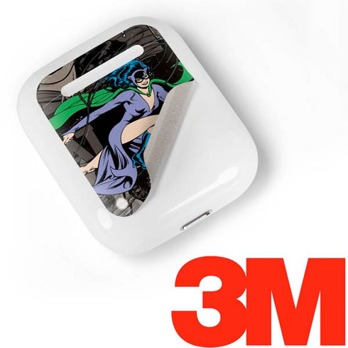DC Comics Catwoman Vintage Action Pose Pattern Apple AirPods Skin