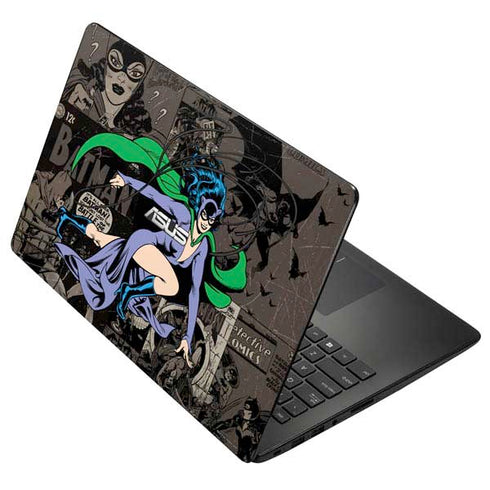 DC Comics Catwoman Vintage Action Pose Pattern Asus X502CA 15.6 Skin