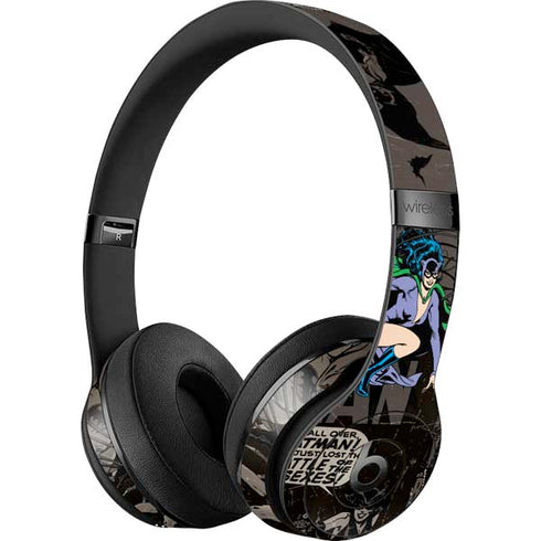 DC Comics Catwoman Vintage Action Pose Pattern Beats Solo 3 Wireless Skin