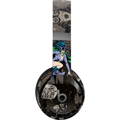 DC Comics Catwoman Vintage Action Pose Pattern Beats Solo 4 Wireless Headphones Skin
