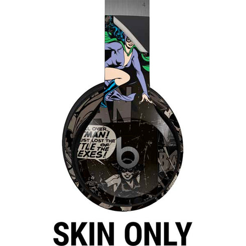 DC Comics Catwoman Vintage Action Pose Pattern Beats Solo 4 Wireless Headphones Skin