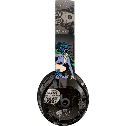 DC Comics Catwoman Vintage Action Pose Pattern Beats Studio Pro Wireless Headphones Skin