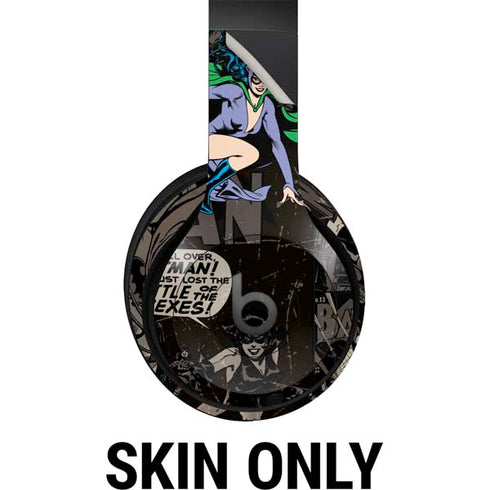 DC Comics Catwoman Vintage Action Pose Pattern Beats Studio Pro Wireless Headphones Skin