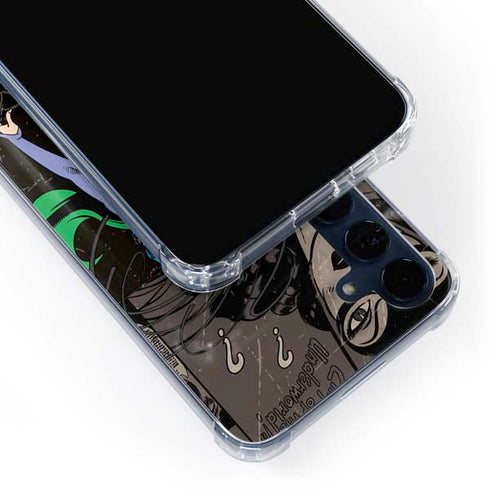 DC Comics Catwoman Vintage Action Pose Pattern Galaxy A55 5G Clear Case