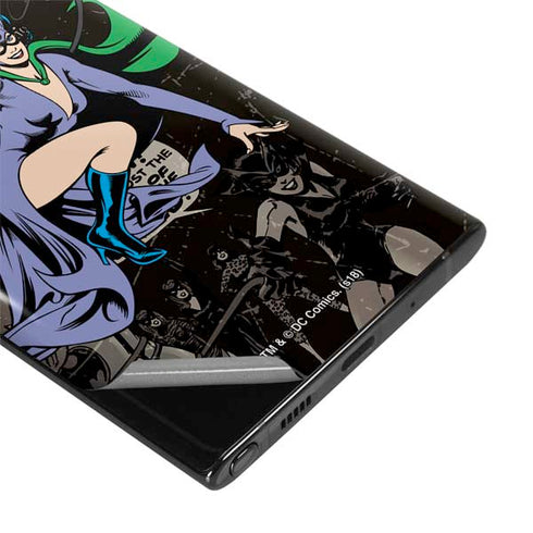 DC Comics Catwoman Vintage Action Pose Pattern Galaxy Note 10 Plus Skin
