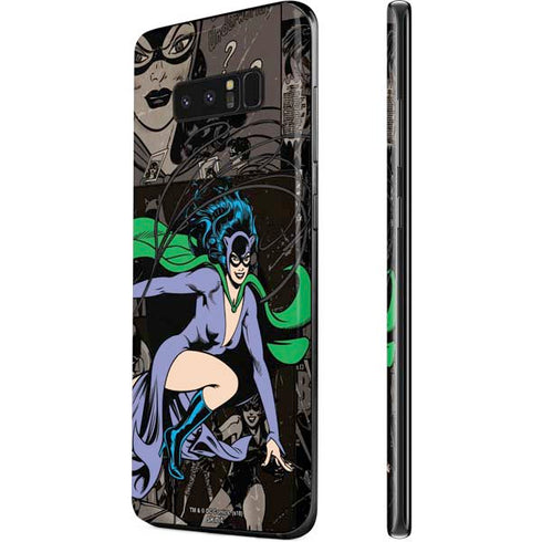 DC Comics Catwoman Vintage Action Pose Pattern Galaxy Note 8 Skin
