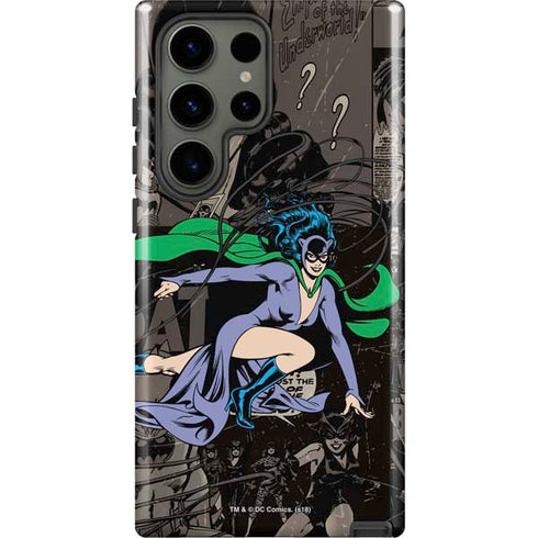 DC Comics Catwoman Vintage Action Pose Pattern Galaxy S23 Ultra Pro Case