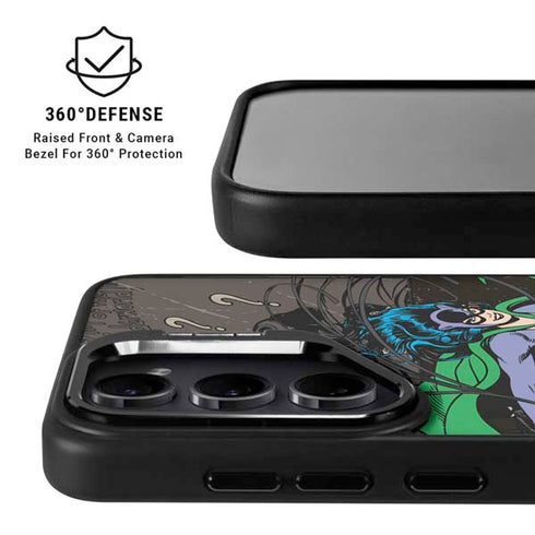 DC Comics Catwoman Vintage Action Pose Pattern Galaxy S24 FE Kickstand Case