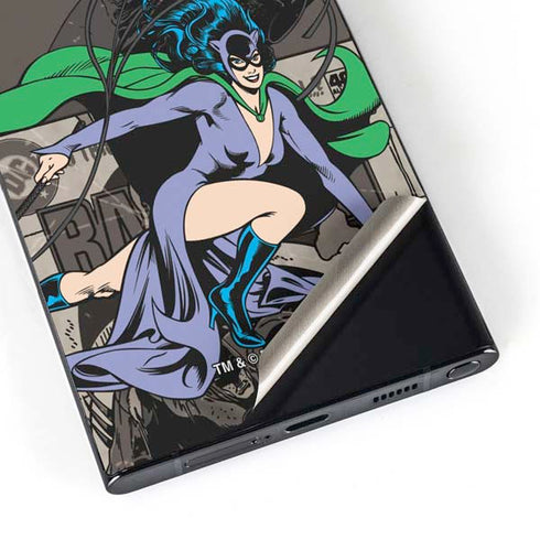DC Comics Catwoman Vintage Action Pose Pattern Galaxy S25 Ultra Skin