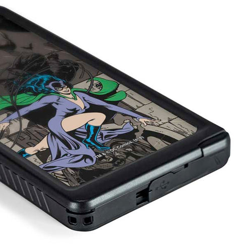 DC Comics Catwoman Vintage Action Pose Pattern Galaxy S24 Ultra Waterproof Case