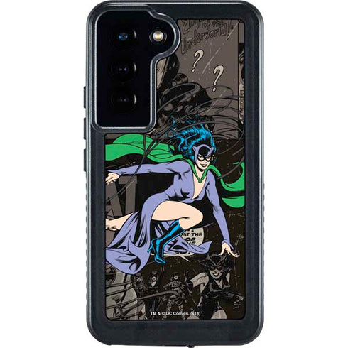 DC Comics Catwoman Vintage Action Pose Pattern Galaxy S24 Waterproof Case