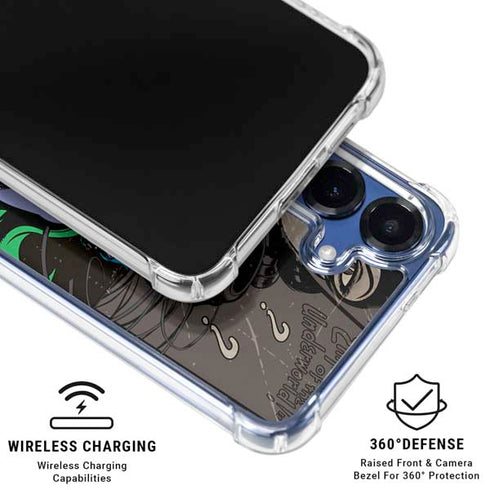 DC Comics Catwoman Vintage Action Pose Pattern Galaxy S25 Clear Case