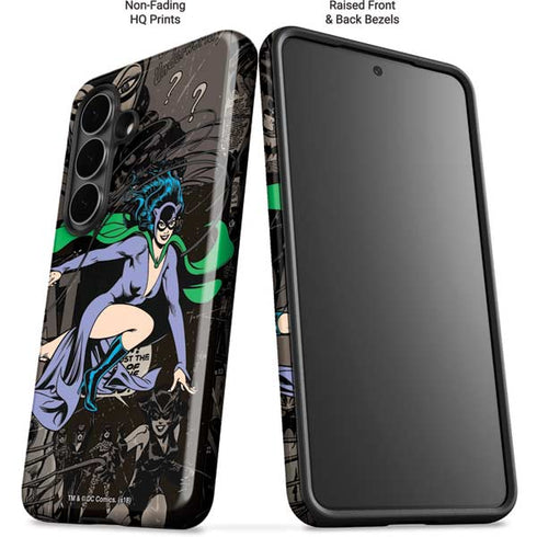 DC Comics Catwoman Vintage Action Pose Pattern Galaxy S26 Plus Impact Case
