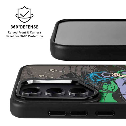 DC Comics Catwoman Vintage Action Pose Pattern Galaxy S26 Plus Kickstand Case