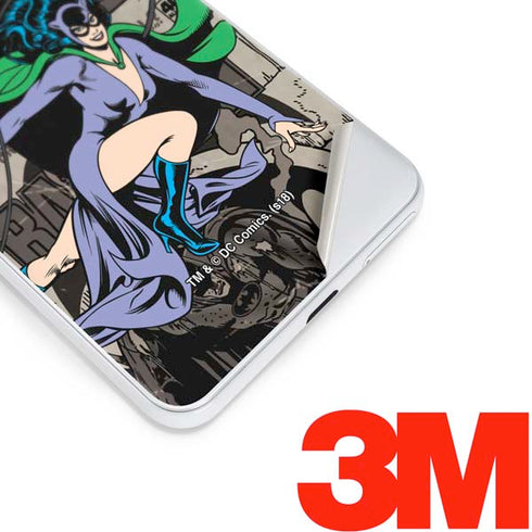 DC Comics Catwoman Vintage Action Pose Pattern Google Pixel 3 Skin