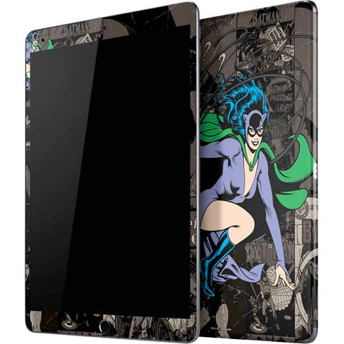 DC Comics Catwoman Vintage Action Pose Pattern iPad Skins