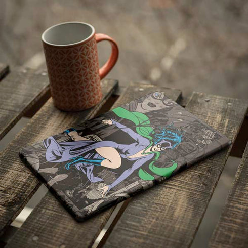 DC Comics Catwoman Vintage Action Pose Pattern iPad Skins