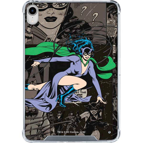 DC Comics Catwoman Vintage Action Pose Pattern iPad 11th Gen (2025) Clear Case