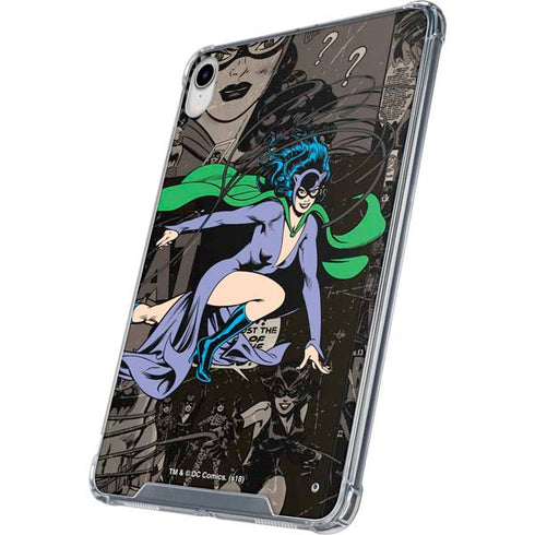 DC Comics Catwoman Vintage Action Pose Pattern iPad 11th Gen (2025) Clear Case
