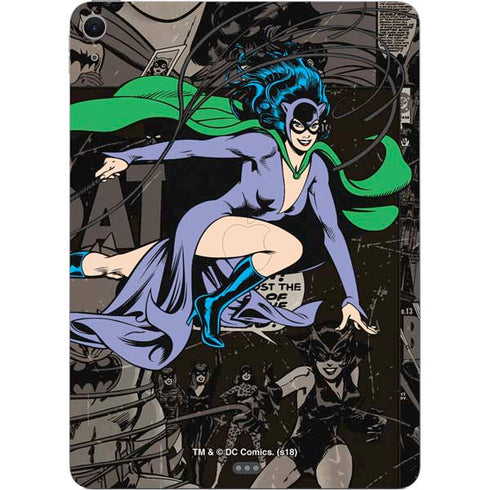 DC Comics Catwoman Vintage Action Pose Pattern Apple iPad Air Skin