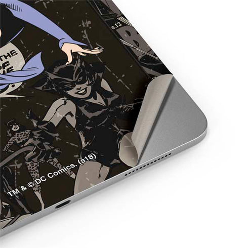 DC Comics Catwoman Vintage Action Pose Pattern Apple iPad Air Skin