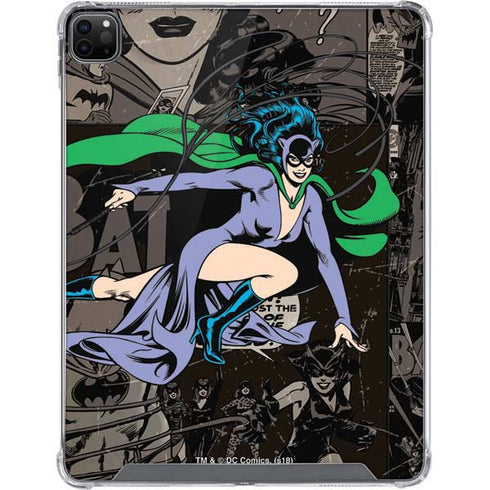 DC Comics Catwoman Vintage Action Pose Pattern iPad Cases