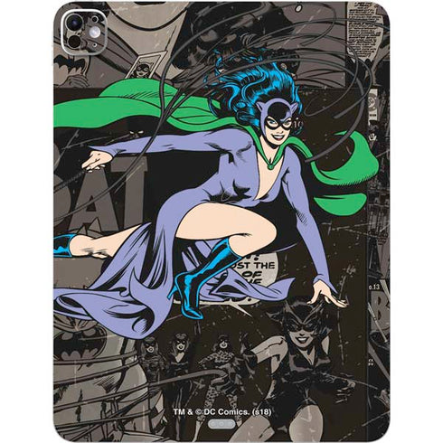 DC Comics Catwoman Vintage Action Pose Pattern iPad Pro 13in M4 (2024) Skin