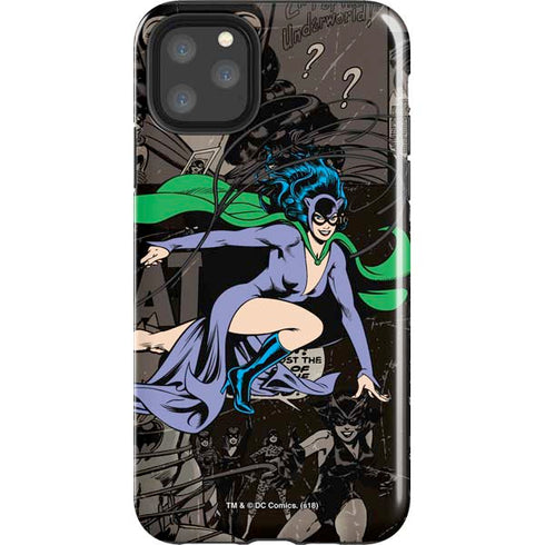 DC Comics Catwoman Vintage Action Pose Pattern iPhone Cases