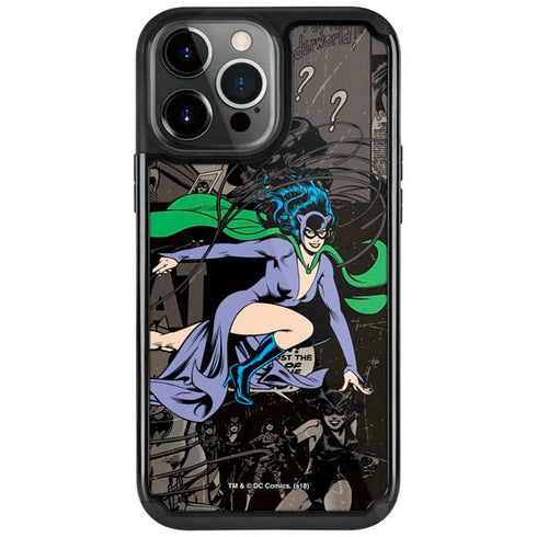 DC Comics Catwoman Vintage Action Pose Pattern iPhone Cases
