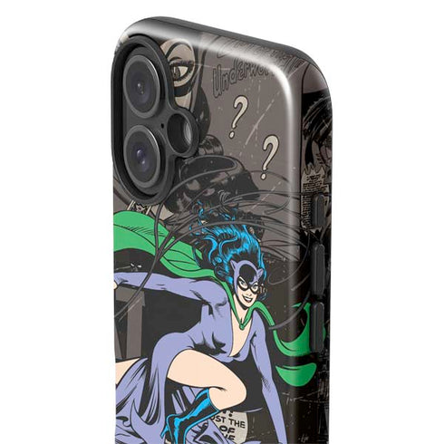 DC Comics Catwoman Vintage Action Pose Pattern iPhone 16 Impact Case