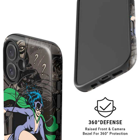 DC Comics Catwoman Vintage Action Pose Pattern iPhone 16 Magsafe Impact Case