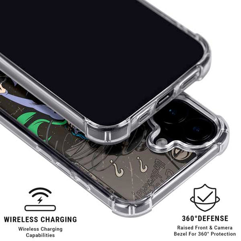 DC Comics Catwoman Vintage Action Pose Pattern iPhone 16 Plus MagSafe Case