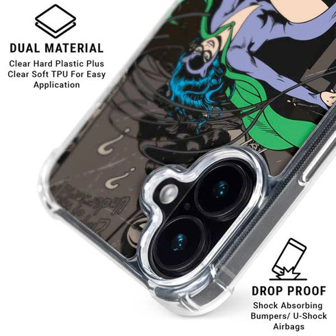 DC Comics Catwoman Vintage Action Pose Pattern iPhone 16 Plus MagSafe Case