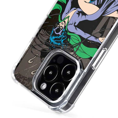 DC Comics Catwoman Vintage Action Pose Pattern iPhone 16 Pro Max MagSafe Case