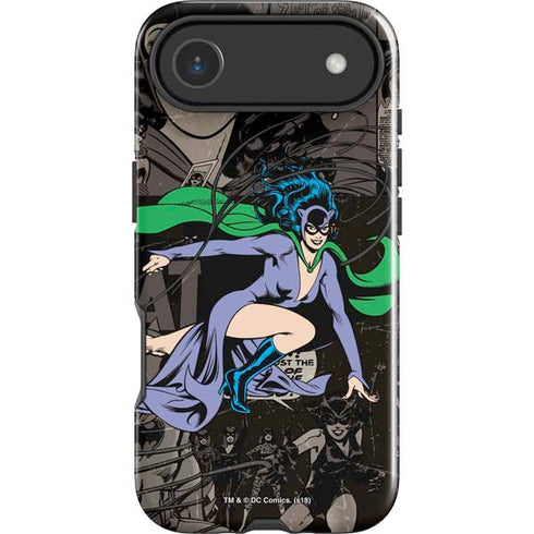 DC Comics Catwoman Vintage Action Pose Pattern iPhone 17 Air Impact Case