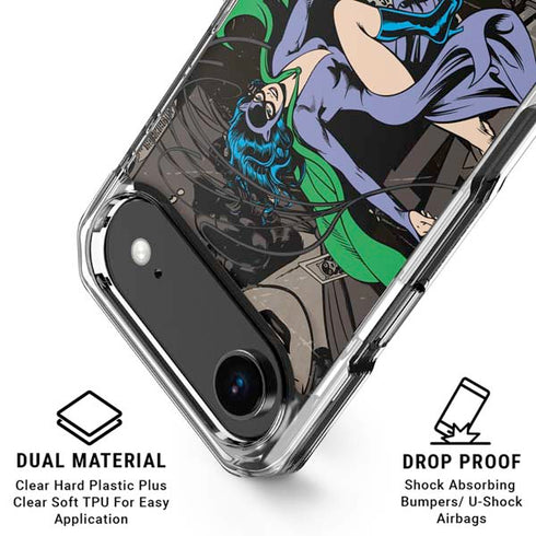 DC Comics Catwoman Vintage Action Pose Pattern iPhone 17 Air MagSafe Case
