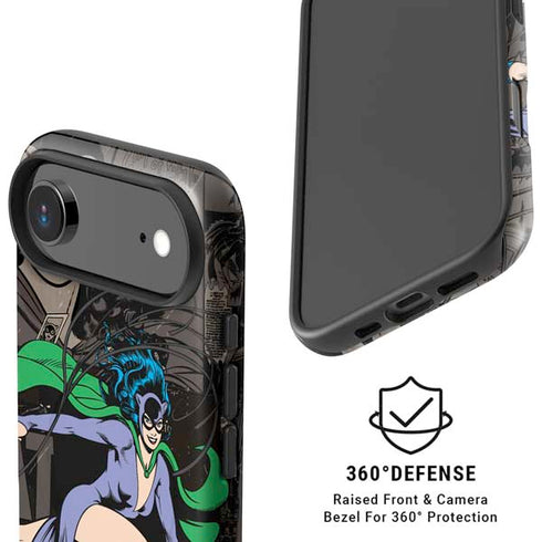DC Comics Catwoman Vintage Action Pose Pattern iPhone 17 Air Magsafe Impact Case