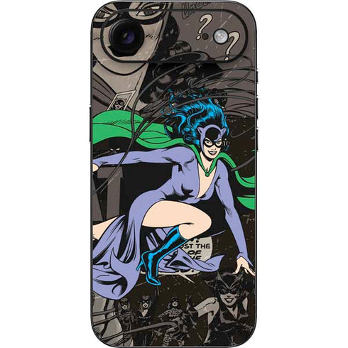 DC Comics Catwoman Vintage Action Pose Pattern iPhone 17 Air Skin