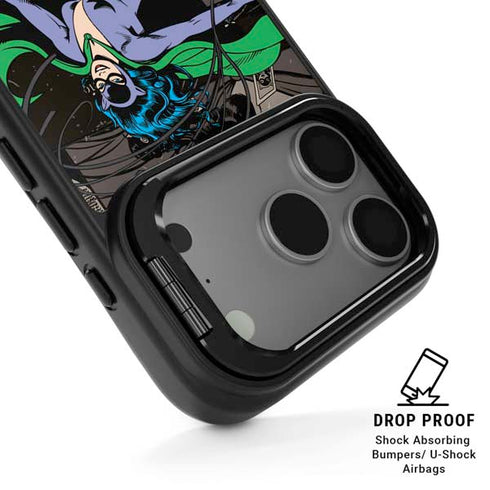 DC Comics Catwoman Vintage Action Pose Pattern iPhone 17 Pro Kickstand Case