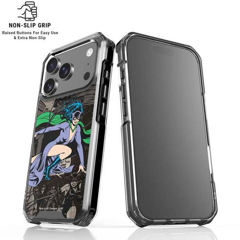 DC Comics Catwoman Vintage Action Pose Pattern iPhone 17 Pro MagSafe Case