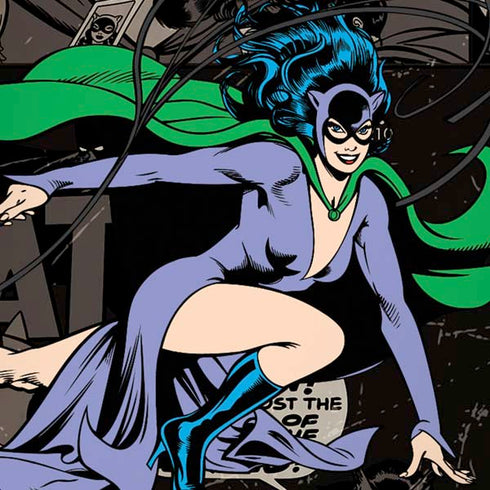 DC Comics Catwoman Vintage Action Pose Pattern iPhone XS Max Skin